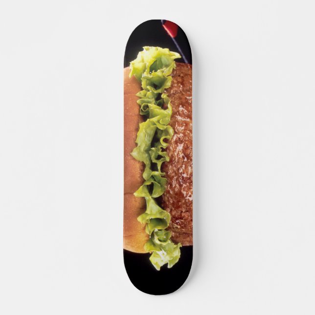 Juicy Hamburger Skateboard Bräda 20 Cm (Framsida)