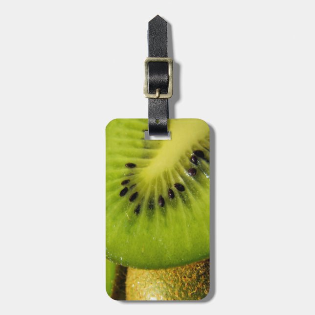 Juicy Kiwi Fruit Luggage Tag Bagagebricka (Vertikal Framsida)