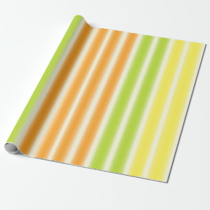 Juicy Lemon Lime and Orange Citrus Fruit Rand Presentpapper