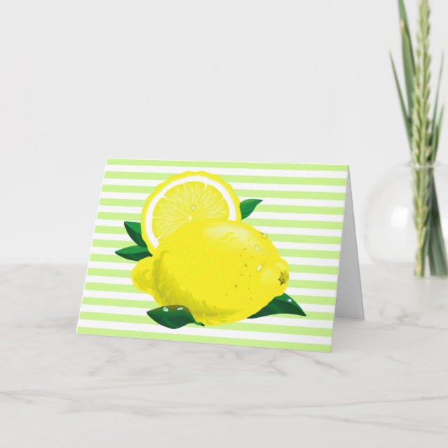 Juicy Lemons Card Kort (Framsida)