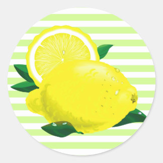 Juicy Lemons Stickers Runt Klistermärke