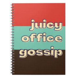 Juicy Office Gossip Funny Workplace Team Anteckningsbok