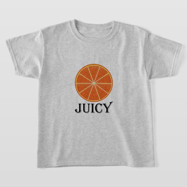 Juicy Orange - Girls'Basic T-Shirt (Laydown)
