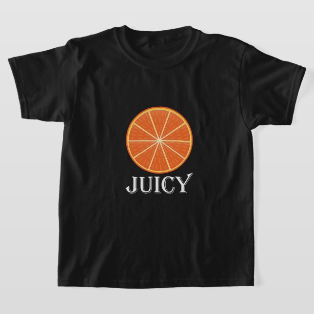 Juicy Orange - Girls'Basic T-Shirt (Laydown)
