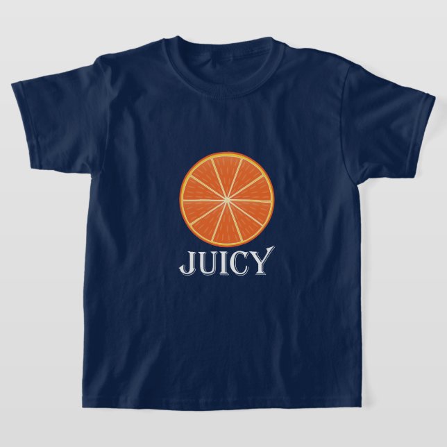 Juicy Orange - Girls'Basic T-Shirt (Laydown)
