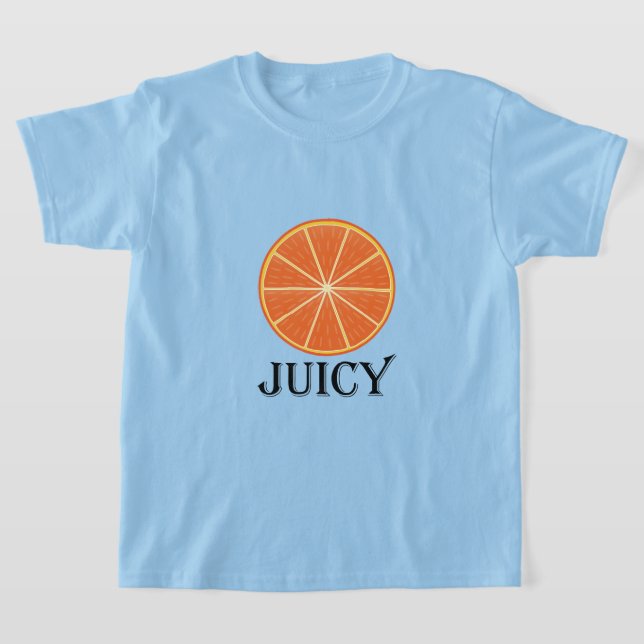 Juicy Orange - Girls'Basic T-Shirt (Laydown)