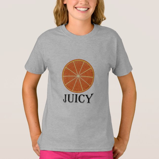 Juicy Orange - Girls'Basic T-Shirt (Framsida)