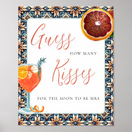 Juicy Orange Spritz gissar hur många bilspel Poster