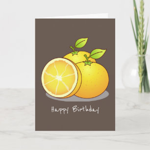 Juicy Oranges fruskonst Kort