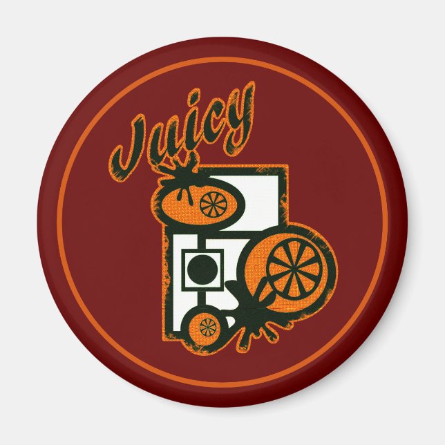 Juicy Oranges Magnet (Framsidan)