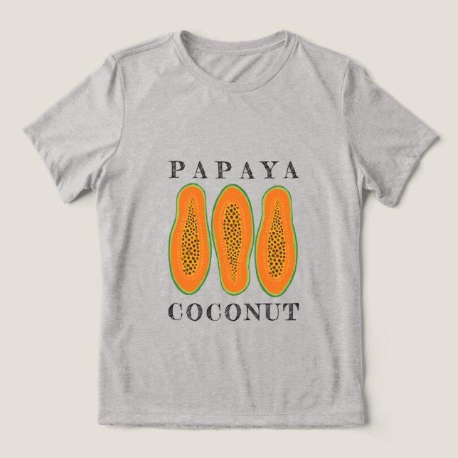 Juicy Papaya Coconut T Shirt (Design Framsida)