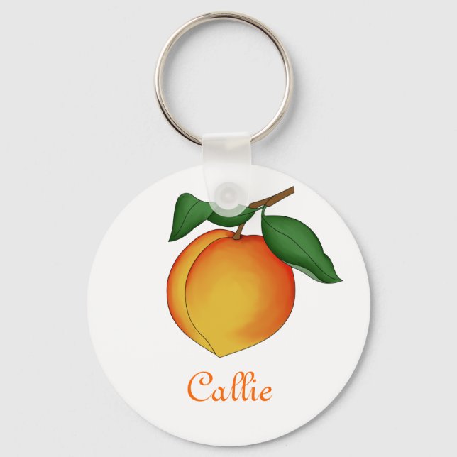 Juicy Peach Keychain Nyckelring (Framsida)