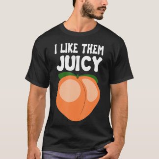 Juicy Peach Nectarines Apricots Fruit Basket T Shirt