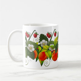 Juicy Peach och Red Strawberry Delight Kaffemugg