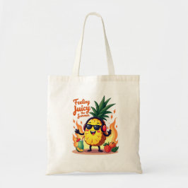 Juicy Pineapple Retro Summer Tote Tygkasse