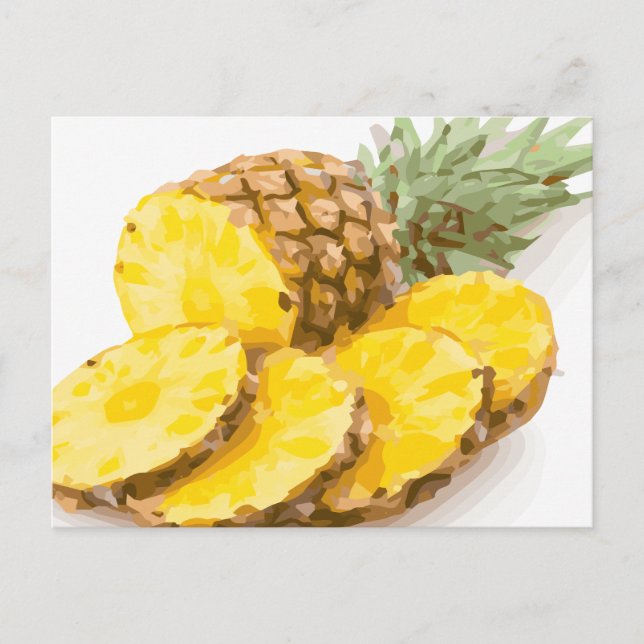 Juicy Pineapple Slices Vykort (Framsida)