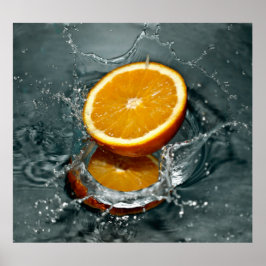 Juicy-positiv orange för vitaminhumör poster