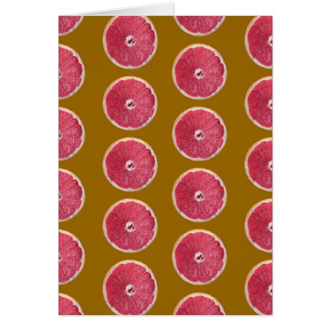 Juicy Red Grapefruit Hälsningskort (Framsidan)