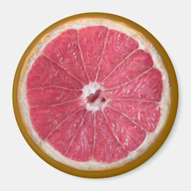 Juicy Red Grapefruit Magnet (Framsidan)