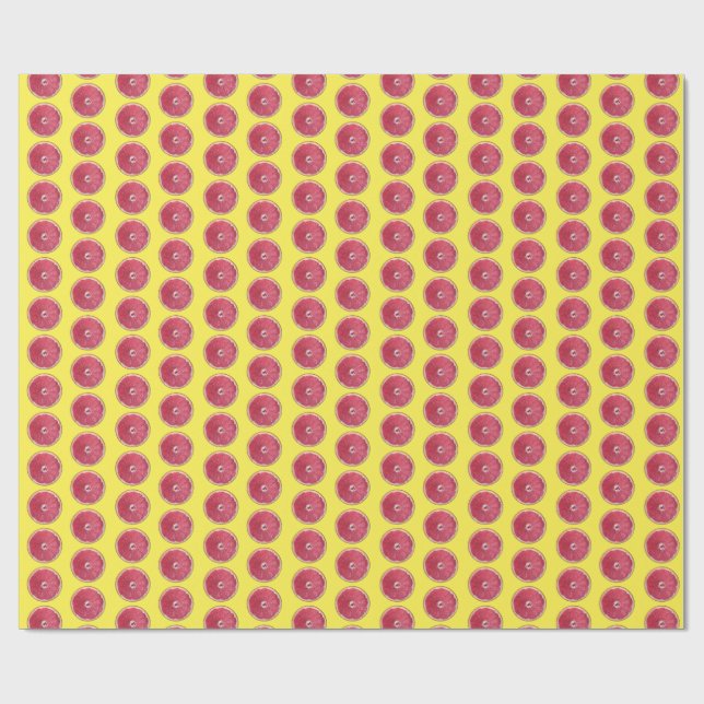 Juicy Red Grapefruit Presentpapper (Platt)