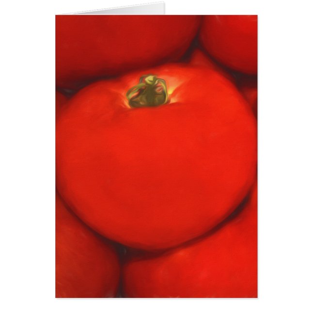 Juicy Red Homegna Garden Tomates Hälsningskort (Framsidan)