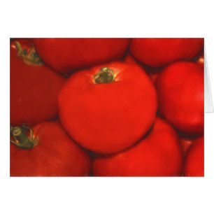 Juicy Red Homegna Garden Tomates Hälsningskort