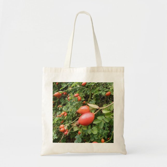 Juicy Röd ros Hips Tote Bag Tygkasse (Framsidan)