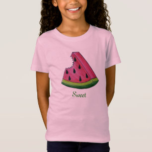 Juicy Rosa Sweet Watermelon Segce Fruit Foodie Tee