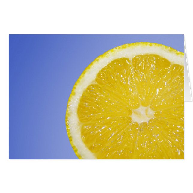 Juicy Slice of Lemon Hälsningskort (Framsidan Horizontal)