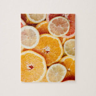Juicy Sliced Orange Citrus Fruits Pussel