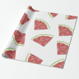 Juicy sommarfrukt, vattenmelon mönster presentpapper