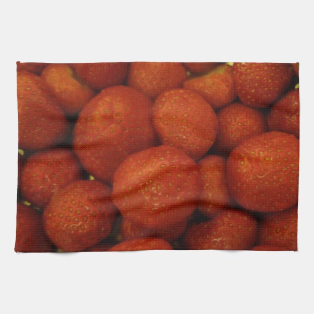 Juicy Strawbär Kitchen Towel Kökshandduk (Horisontell)