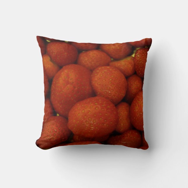 Juicy Strawbär Pillow Kudde (Framsida)