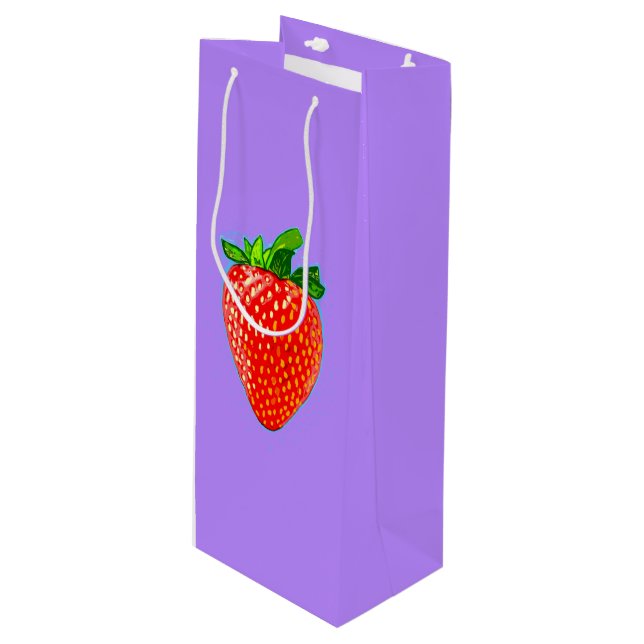 Juicy Strawberry in Pop Art Stil (Framsidan Vinklad)