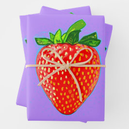 Juicy Strawberry in Pop Art Stil