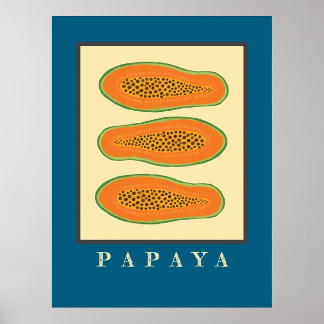 Juicy Trio Papaya Poster (Framsidan)