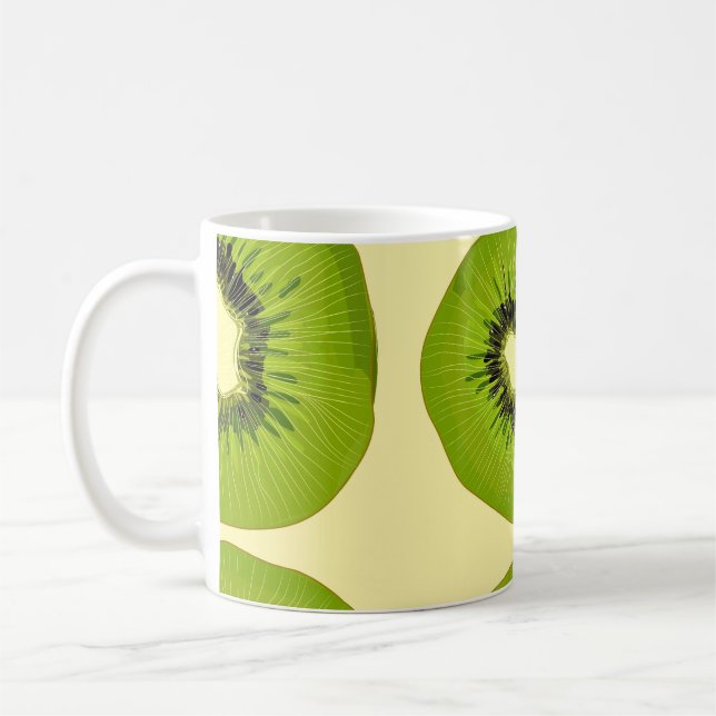 Juicy Tropical Fruits: Vibrant Summer Kaffemugg (Vänster)