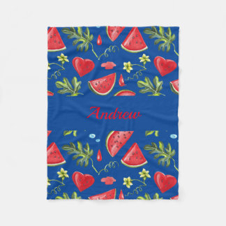 Juicy Watermelon Blanket for Spädbarn, Kids, Vuxno Fleecefilt