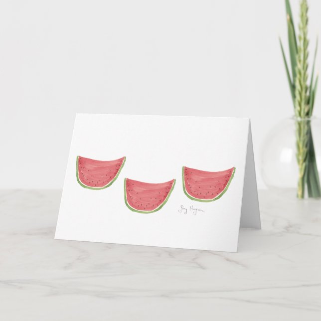 Juicy Watermelon Cards Kort (Framsida)