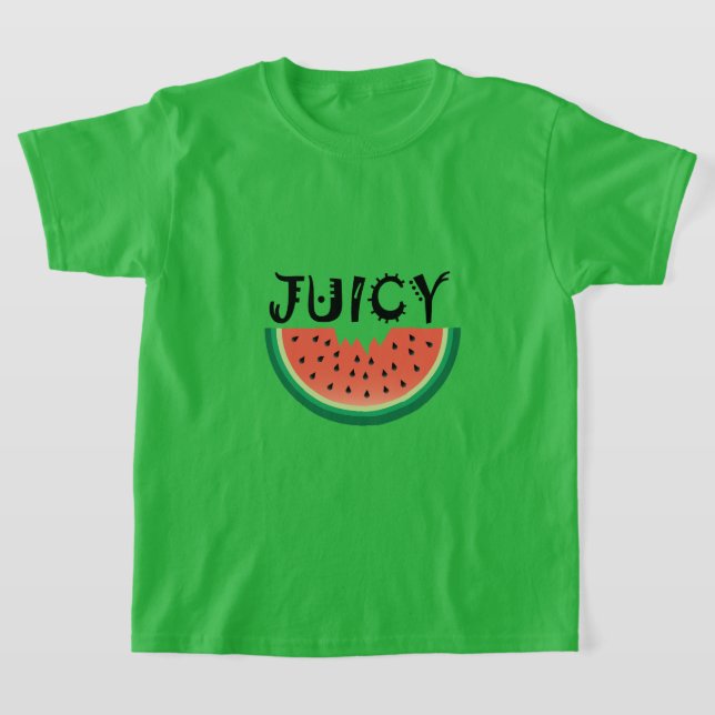 Juicy Watermelon - Girls'Basic T-Shirt (Laydown)