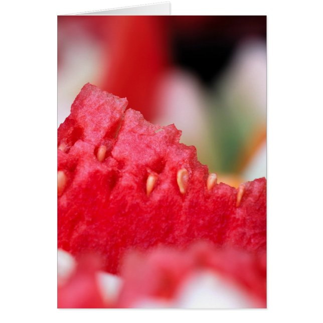 Juicy Watermelon nära-up Hälsningskort (Framsidan)