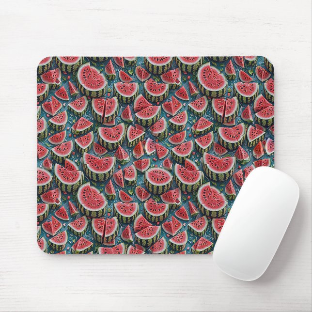 Juicy Watermelon Pattern Design 1 Musmatta (Med mus)