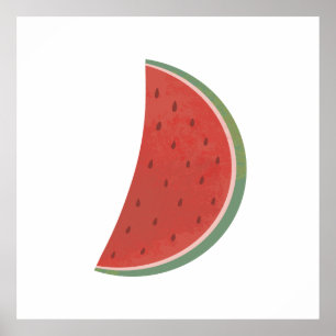 Juicy Watermelon Poster