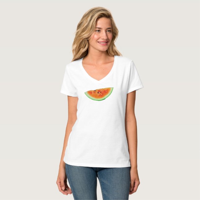 Juicy Watermelon Red Grönt 4Wanda T Shirt (Hel framsida)