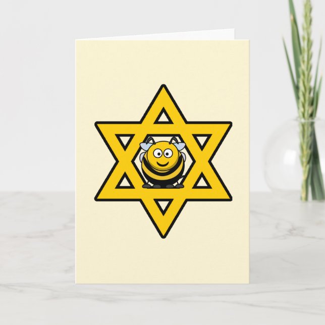 Juish Bee Star of David Helgkort (Framsida)