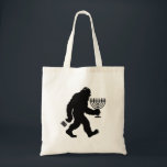 Juish Bigfoot Hanukkah Chanukah Humor Superskoj Tygkasse<br><div class="desc">Jewish Bigfoot Hanukkah Chanukah Humor Superskoj Menorah Dreidel</div>