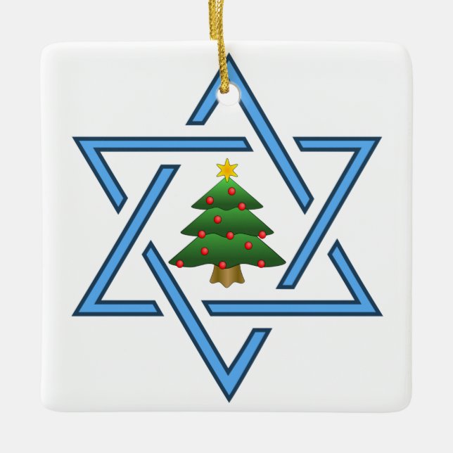 Juish Star Julgran Ornament (Framsida)
