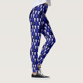Jujitsu Jiu Jitsu Blue Mönster Leggings