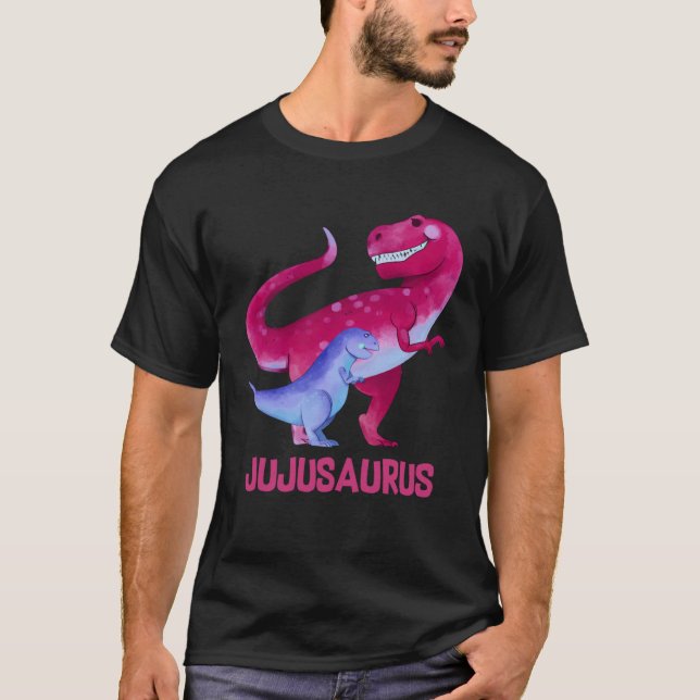Jujusaurus Cute AMA Saurus Dinosaur Mother s Day T Shirt (Framsida)