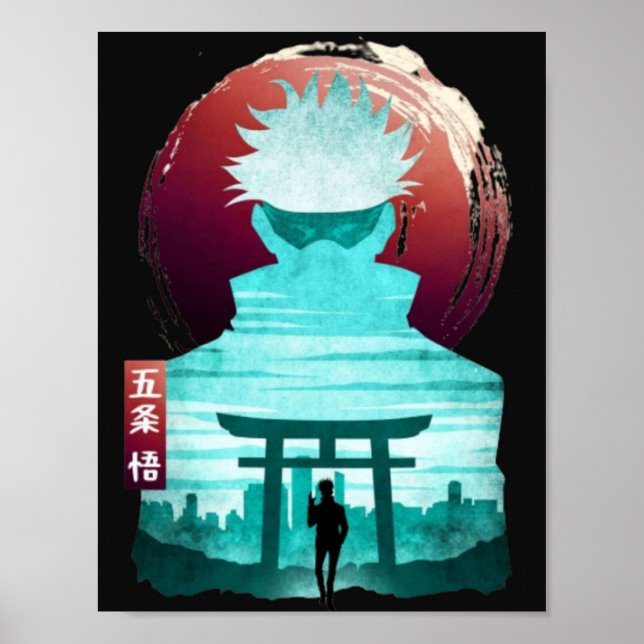 jujutsu kaisen anime kawaii sukuna gojo satoru poster (Framsidan)